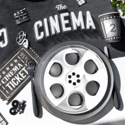 10 Assiettes Anniversaire En Carton F Tes Cin Ma 22.5 Cm