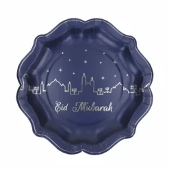 8 Assiettes Eid Mubarak 23Cm