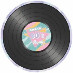 8 Assiettes Vinyles De 22Cm - 90'S
