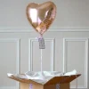 5 Ballons Gonflables Nacr S Coeur Rose Gold 28Cm