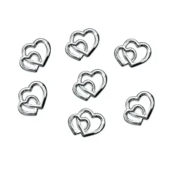 25 Coeurs Argent S Entrela S Pour Boites Drag Es