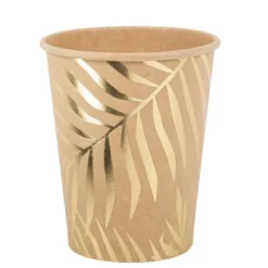 8 Gobelets En Carton Theme Tropichic