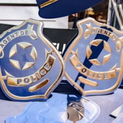 8 Invitations Badge Police