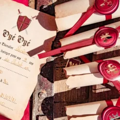 8 Invitations Theme Chevalier