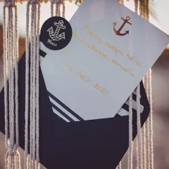 10 Invitations Theme Marin Ancre Mariniere