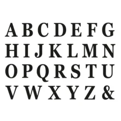 48 Lettres Adh Sives Noires En Carton