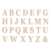 48 Lettres Adh Sives Rose Gold En Carton
