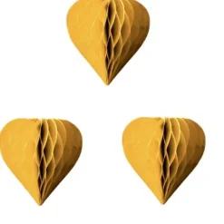 3 Petits Coeurs Alv Ol S Or 8Cm