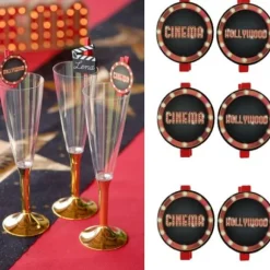 6 Pinces Ardoise Hollywood Cinema