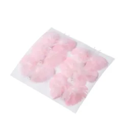 6 Pinces Papillons Plumettes Rose