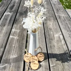 4 Rondins De Bois Marque Place Amour