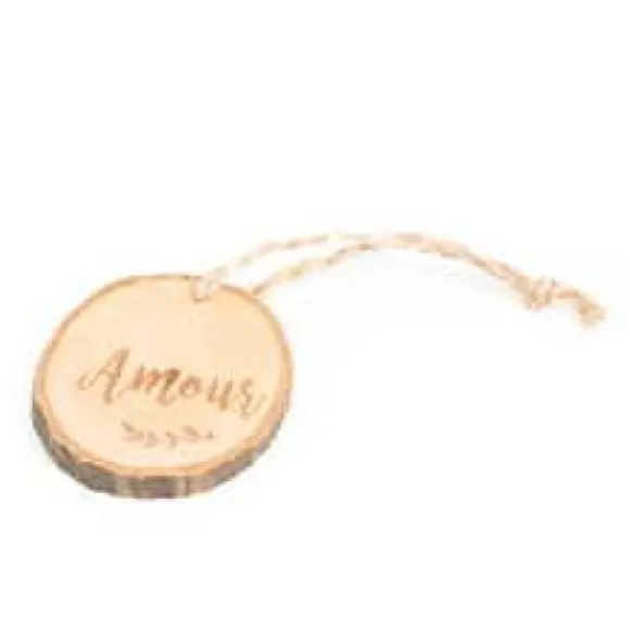 4 Rondins De Bois Marque Place Amour