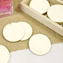 36 Ronds En Bois Marque Place Pour Cadre Livre D'Or