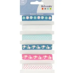 6 Rubans Imprim S Artemio Fleurs