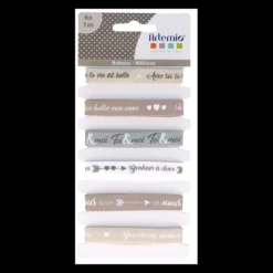 6 Rubans Imprim S Texte Amour