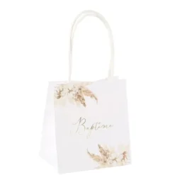 6 Sacs Cadeaux Bapt Me Pampa Fleur De Coton