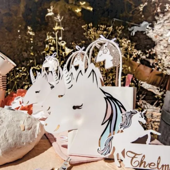 4 Sacs Cadeaux Licorne Pastel