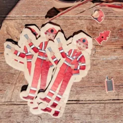 16 Serviettes En Papier Theme Pompier