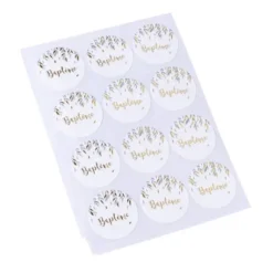 24 Stickers Bapt Me Vegetal