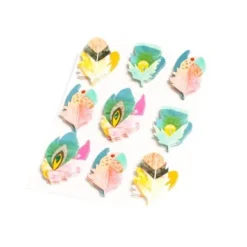 9 Stickers Plumes Gypsy