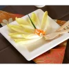 Assiette Carr E Blanche En Fibre De Canne A Sucre 20Cm X 25 Pi Ces