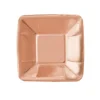 Assiette Carr E En Carton Cuivre 20Cm X 8 Pi Ces