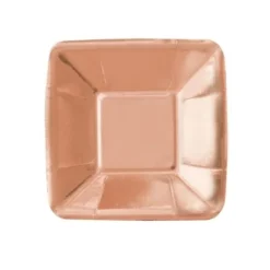 Assiette Carr E En Carton Cuivre 20Cm X 8 Pi Ces