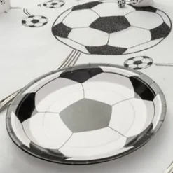 Assiette Carton Football 23Cm X 10 Pi Ces