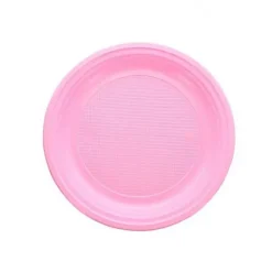 Assiette Dessert En Plastique Ronde 17Cm Couleur X 25 Pi Ces