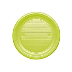 Assiette Dessert En Plastique Ronde 17Cm Couleur X 25 Pi Ces