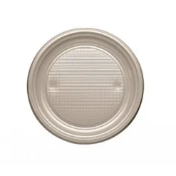 Assiette Dessert En Plastique Ronde 17Cm Couleur X 25 Pi Ces