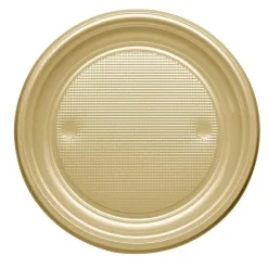 Assiette Dessert En Plastique Ronde 17Cm Couleur X 25 Pi Ces