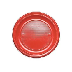 Assiette Dessert En Plastique Ronde 17Cm Couleur X 25 Pi Ces