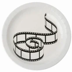 Assiette En Carton Motif Cin Ma 23 Cm X 10 Pi Ces