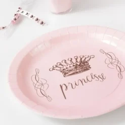 Assiette En Carton Princesse 23Cm X 6 Pi Ces