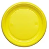 Assiette En Plastique Ronde R Utilisable Jaune 22Cm X 20 Pi Ces