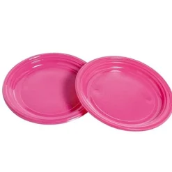 Assiette En Plastique Ronde 22Cm Couleur X 20 Pi Ces