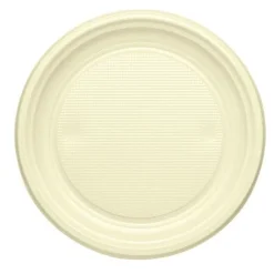 Assiette En Plastique Ronde 22Cm Couleur X 20 Pi Ces