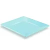 Assiette Plastique Carr E Bleu Ciel R Utilisable 23 Cm X 12 Pi Ces
