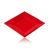 Assiette R Utilisable Forme Carr Rouge 18 Cm X 12 Pi Ces