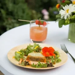 Assiette Ronde En Feuille De Palmier 23Cm X 6 Pi Ces