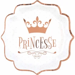 Assiettes En Carton Anniversaire Princesse 21Cm X10 Pi Ces