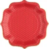 Assiettes En Carton Passe Partout Rouge 21Cm X 10 Pi Ces