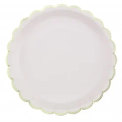 Assiettes Festonn Es 23 Cm Pastel Assortis X 8 Pi Ces