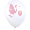 Ballon Baby Shower Rose X8 Pi Ces