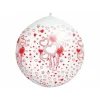 Ballon G Ant Mariage 1M Avec Coeur Rouge Et Blanc