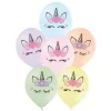 Ballon Gonflable Imprim Licorne Pastel 30 Cm X 6 Pi Ces