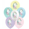 Ballon Gonflable Imprim Licorne 30 Cm X 6 Pi Ces