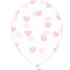 Ballon Gonflable Transparent Avec Coeur Rose X 50 Pi Ces