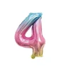Ballon Mylar Chiffre 4 Iris Pastel 36 Cm
